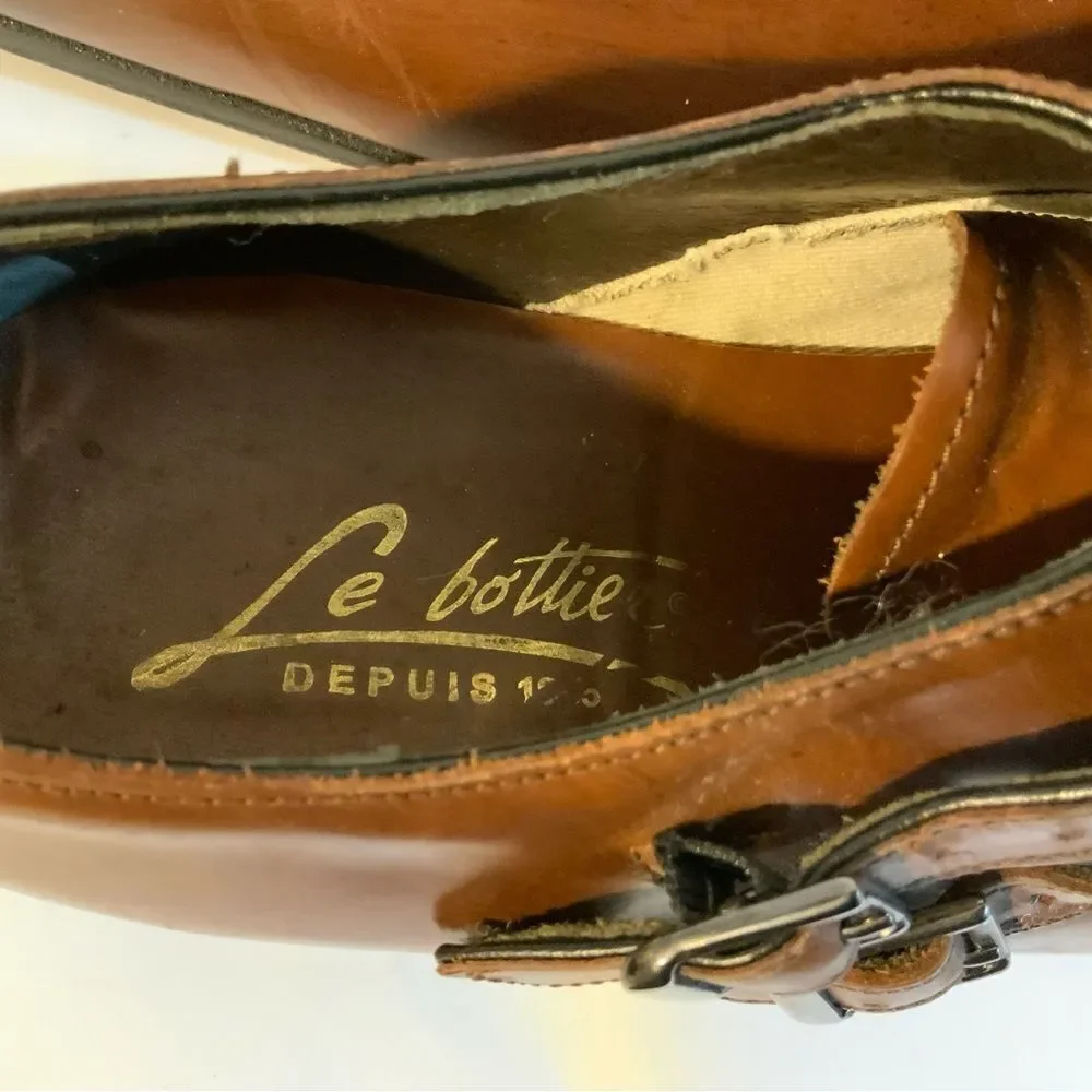 Profession Le  Bottier Depuis 1965 Brown Shoes all Leather buckles  EU 43 US 10